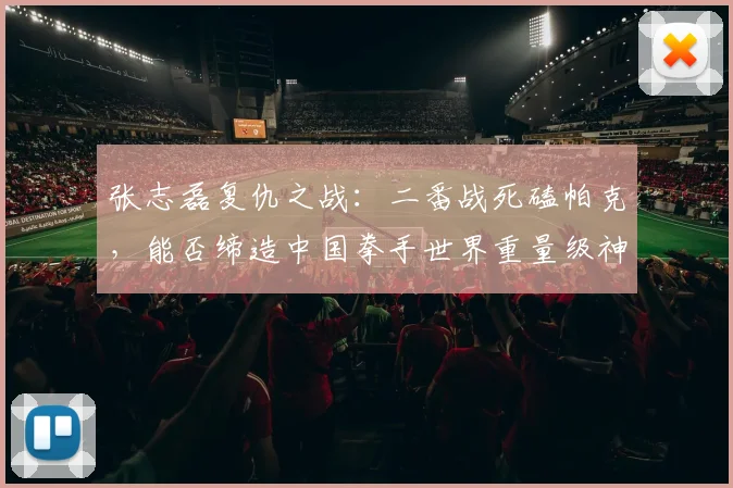 张志磊复仇之战：二番战死磕帕克，能否缔造中国拳手世界重量级神话